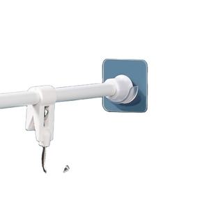 Soporte <span class=keywords><strong>de</strong></span> fijación <span class=keywords><strong>de</strong></span> barra telescópica sin rastro, soporte pegado, dispositivo <span class=keywords><strong>para</strong></span> colgar ropa sin perforaciones, ganchos colgantes <span class=keywords><strong>para</strong></span> cortina, novedad - Product Image 1