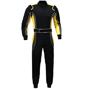 Combinaison de karting sur mesure avec revêtement de surface lisse pour minimiser la résistance au vent et optimiser les performances de course à grande vitesse - Product Image 1