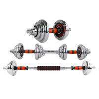 Haltères/haltères en fonte électrolytique chromés durables personnalisés Jeu d'haltères réglables 15/20/30Kg 20Kg 30Kg 50Kg