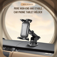 Support de téléphone, tablette et iPad pour voiture 4-en-1, fixation par ventouse ou grille d'aération, universel, réglable, anti-vibrations, support de navigation