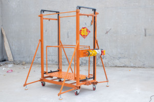 Andaime Móvel de Liga de Alumínio de Montagem Rápida com Corrente e Rodízios com Trava para Reformas Internas, Varejo e Hotéis - Product Image 4