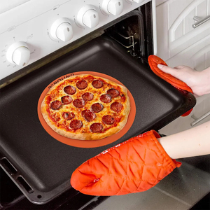 Nouveaux produits 2025 - Tapis de cuisson en silicone rond de 9 pouces, qualité alimentaire, pour four, pizza, outils de cuisson, plaque de cuisson en silicone de haute qualité - Product Image 5