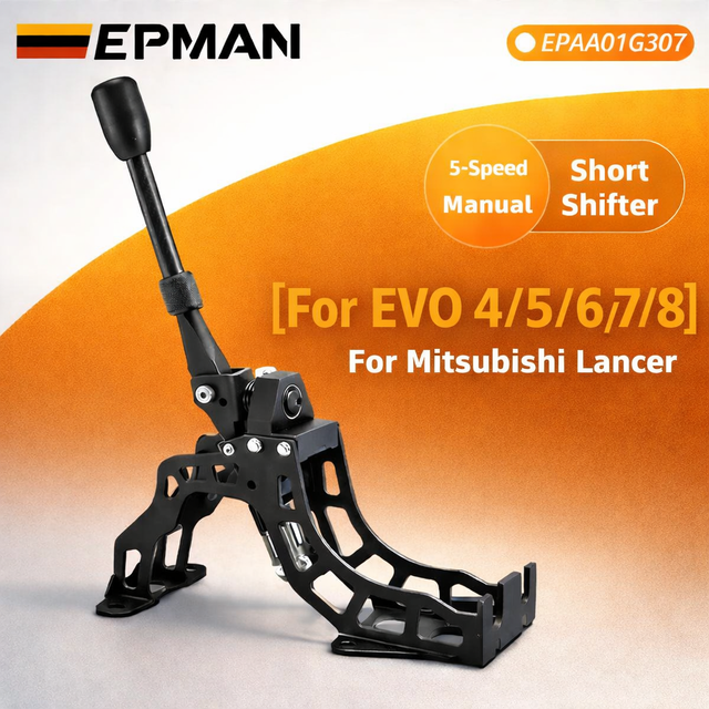 EPMAN Short Shifter for Mitsubishi Lancer EVO 4 5 6 7 8 5speed Gearbox Quick Shifter H-Pattern with Car Gear Knob EPAA01G307