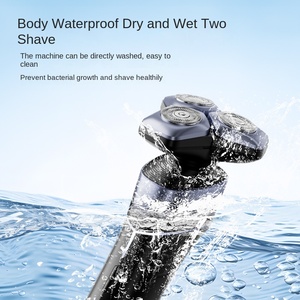 Magnetic Electric Rotary Shaver <b>Men</b> Stainless Steel Blades Waterproof Wet/Dry USB Rechargeable 4 1 Floating Head Razor Household - Product Image 2