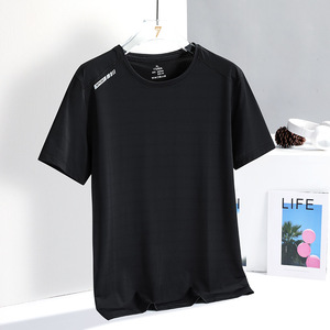 Nuova T-shirt Estiva Stampata in Seta Ghiacciata da Uomo, Sportiva Casual, per Corsa e Fitness, Traspirante a Maniche Corte, Abbigliamento Outdoor ad Asciugatura Rapida - Product Image 6