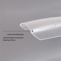 Ongles artificiels PMMA sans trace, sur mesure, en gel souple, vente en gros, courts, longs, stiletto, cercueil, avec ligne