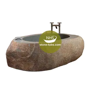 निर्माता कीमत फ्रीस्टैंडिंग हाथ नक्काशीदार प्राकृतिक रॉक इंजीनियर पत्थर bathtubs