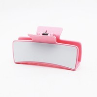 Pince à cheveux en plastique vierge pour sublimation, mode féminine, impression double face par transfert thermique, accessoires pour cheveux