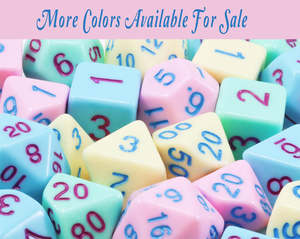 Set di 7 Dadi Multifacciali per Dungeons and Dragons con Logo Personalizzato, D4 D6 D8 D10 <span class=keywords><strong>D</strong></span>% D12 D20, Colore Rosa - Product Image 6