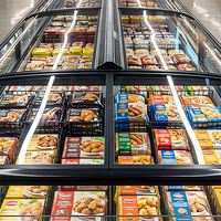 Congelador vertical de exhibición de gran capacidad de 1000L, de una sola temperatura y enfriamiento directo, para supermercados, fabricante de refrigeración.