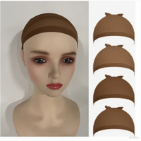Dream New Hot Emballage personnalisé HD Nylon Perruque Bas Cap Transparent Invisible Super Fort Extensible Extension de Cheveux Accessoires