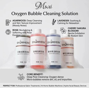 Solution Magique Nettoyante <span class=keywords><strong>pour</strong></span> le Visage à l'Eau de Rose et aux Bulles d'<span class=keywords><strong>Oxygène</strong></span> <span class=keywords><strong>Actif</strong></span> <span class=keywords><strong>pour</strong></span> Appareil de Beauté Automatique et Soin de la Peau - Product Image 1