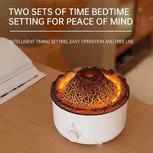 Humidificateur à flamme intelligent à télécommande 560 ml, diffuseur d'arômes à flamme, humidificateur ultrasonique USB, flammes 3D, sel - Product Image 4