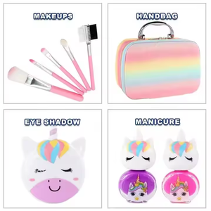 Trousse de Maquillage Rose Mignonne pour Enfants, Jouet Cosmétique à Succès pour Filles, Kit de Maquillage d'Imitation - Product Image 2
