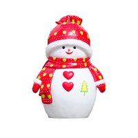 Langlebige Outdoor-Weihnachtsskulptur aus Fiberglas-Harz Pyramiden-Liebesdesign Schneemann Dekorative Figur
