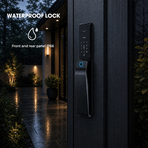 Serrure <span class=keywords><strong>de</strong></span> porte intelligente avec reconnaissance faciale, étanche IP66, interphone vidéo, <span class=keywords><strong>WiFi</strong></span>, application Tuya, contrôle à distance, serrure biométrique à empreintes digitales - Product Image 3