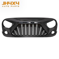 Nouveaux accessoires de voiture, calandre avant avec lumières LED pour Jeep Wrangler JK 2007-2017