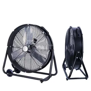 22 24 pollici commerciale industriale portatile grande aria forte 3 velocità ventilatore da pavimento inclinabile