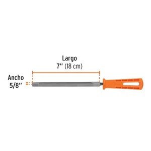 6 Unidades De Lima triangolare 7 'con Mango Truper 36 DPP En Una Caja-carriole Productos Cofre - Product Image 3