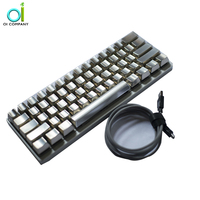 Clavier de jeu en aluminium et métal à rétroéclairage LED de 15 ans du fabricant Clavier mécanique en aluminium usiné CNC pour CSGO & PUBG