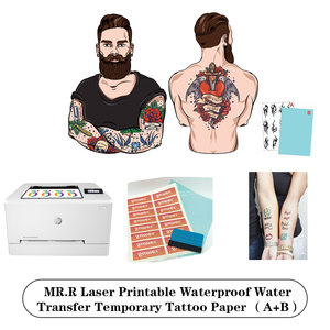 Papier de tatouage temporaire étanche à l'eau M R.R Laser (A + B ), format A4 - Product Image 5
