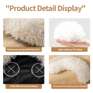 Cama redonda Universal para mascotas para todas las estaciones, cama para gatos de interior y colchón para mascotas engrosado para el calor - Product Image 5