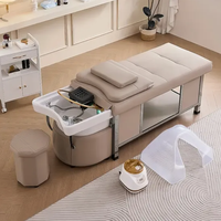 Mobilier d'hôpital évier à cheveux équipement de salon de lavage table de massage thaïlandais tête de shampooing lit SPA