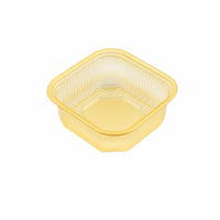 Support de plateau pour gâteaux de lune en plastique PP, idéal pour le Festival de la Mi-Automne, emballage alimentaire, plateau de présentation pour boulangerie, moule transparent jaune empilable