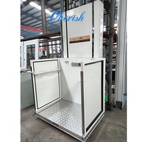 Mini elevador interior/exterior para personas discapacitadas Plataforma vertical de acero Mesa elevadora para sillas de ruedas para Villas pequeñas y uso doméstico