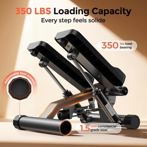 Full Body Workout 350LBS Capacity Twist Mini Stepper Exercise Home <strong>Step</strong> <strong>Machine</strong> With Resistance Bands - Product Image 2
