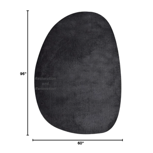 Tapis d'intérieur modernes faits à la main en laine douce et brillante, couleur unie, très résistants, taille personnalisable pour la maison et le bureau - Product Image 2