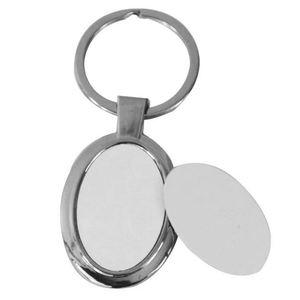 Various Custom Sublimation Keyrings Customized Blank Metal Heart Transfer Printing Keyholder Promotional DIY Keychains - Product Image 1
