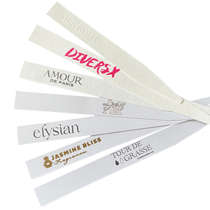 Bandes de papier buvard en feuille d'or de luxe à bas prix, motif de conception personnalisé, gaufrage, testeur de parfum, vente en gros - Product Image 4