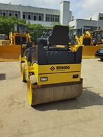 Mini rouleau compresseur BOMAG BW120AD-4 BW120AD-5 utilisé Offre Spéciale 5 tonnes 90% nouveau 24.6kw nouveau moteur Kubota Construction à bas prix