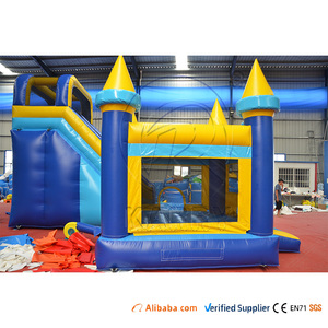 <span class=keywords><strong>Château</strong></span> gonflable commercial en PVC <span class=keywords><strong>bleu</strong></span> et jaune classique, combo <span class=keywords><strong>château</strong></span> de saut avec toboggan aquatique et piscine - Product Image 4