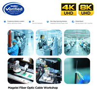 Kabel Serat Koaksial Aktif Kecepatan Tinggi Baru 10M-120M untuk Kabel AOC 2.1 untuk Penggunaan Monitor/Proyektor 8K60Hz Male/Male dengan Selubung PVC