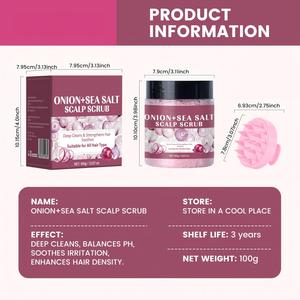 Exfoliante Capilar de Cebolla y Sal Marina 100g, Marca Privada OEM, Limpieza Profunda, Control de Caspa, Hidratación, Spa - Product Image 5