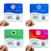 Carte de visite en PVC avec puce RFID époxy/acrylique de 120 mm, 213 215 216, puce NFC, code QR, 13,56 MHz, étanche, contrôle d'accès