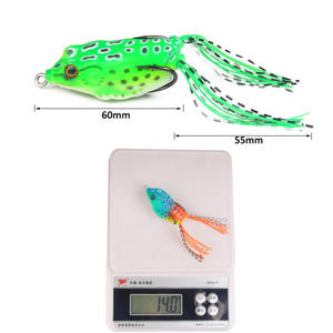 Gancho doble de acero de alto carbono, señuelo de pez negro, simulación de rana, cebo suave, cebo especial para matar, equipo de pesca falso - Product Image 4