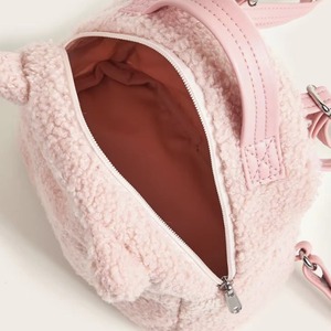 Sac à dos en peluche personnalisé avec logo promotionnel, sac d'école pour enfants, sac à main, petit sac à dos de voyage portable, best-seller - Product Image 3