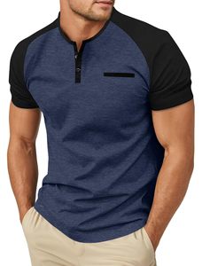 Wholesale Men's Cotton <b>Shirts</b> Short Sleeve Casual T-<b>Shirts</b> with <b>Pocket</b> for Summer - Product Image 3
