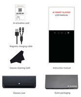 Lunettes de soleil intelligentes à verres carrés en métal pour la conduite, protection solaire, lunettes de conduite, lunettes Bluetooth, lunettes AI