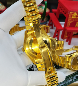 24K 18K Vàng Vàng 40mm 36mm nam sang trọng Tự động đồng hồ cơ ngày không thấm nước tùy chỉnh Đồng hồ cơ nam tự động - Product Image 6