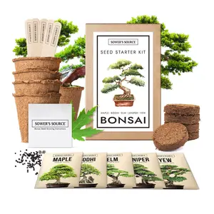 Trong Nhà Và Ngoài Trời Vườn Trang Trí Hỗn Hợp Đất Khởi Động Hạt Giống Kit Mini Nhà Vườn Bonsai Tree Kit