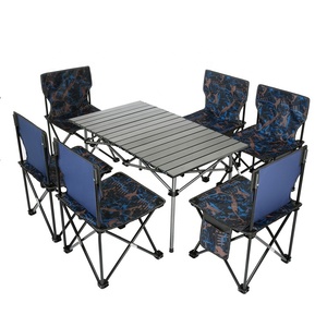 Novo Conjunto de Mesa e Cadeiras Dobráveis para <span class=keywords><strong>Camping</strong></span> ao Ar Livre, Acessórios Leves para Piquenique com Bolsa Portátil - Product Image 2