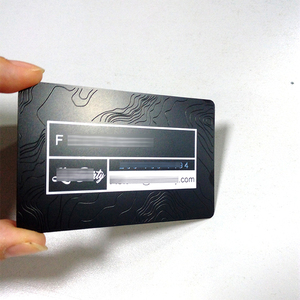 บัตรส่วนลดทำจากสเตนเลสสีดำด้านสลักโลโก้/ข้อความ VIP - Product Image 4