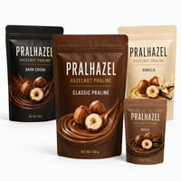 Sachet Doypack en gros pour sésame et noix de cajou, haute barrière, fermeture éclair facile, qualité alimentaire, emballage alimentaire, pochette verticale