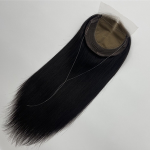 Parrucchino di Alta Qualità con Top in Seta HD Lace, Clip-in 100% <span class=keywords><strong>Capelli</strong></span> Vergini Grezzi Colore Marrone Miele, Toupet Ebraico <span class=keywords><strong>per</strong></span> <span class=keywords><strong>Capelli</strong></span> Diradati - Product Image 4