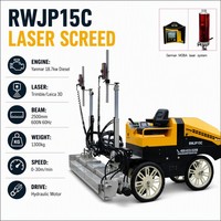 Machine à niveler les sols Diesel 18,7 kW, auto-nivelante, avec laser, portée 2500 mm, contrôle 3D Trimble, 600N, 1300 kg, modèle RWJP15C