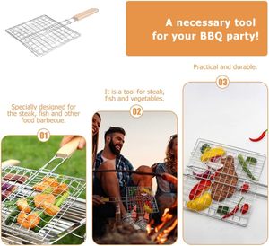 Parrilla de Carbón Desechable para Acampar al Aire Libre, Resistente al Calor, Antiadherente, Fácil de Limpiar, con Asa de Clip, Accesorios para Barbacoa - Product Image 4